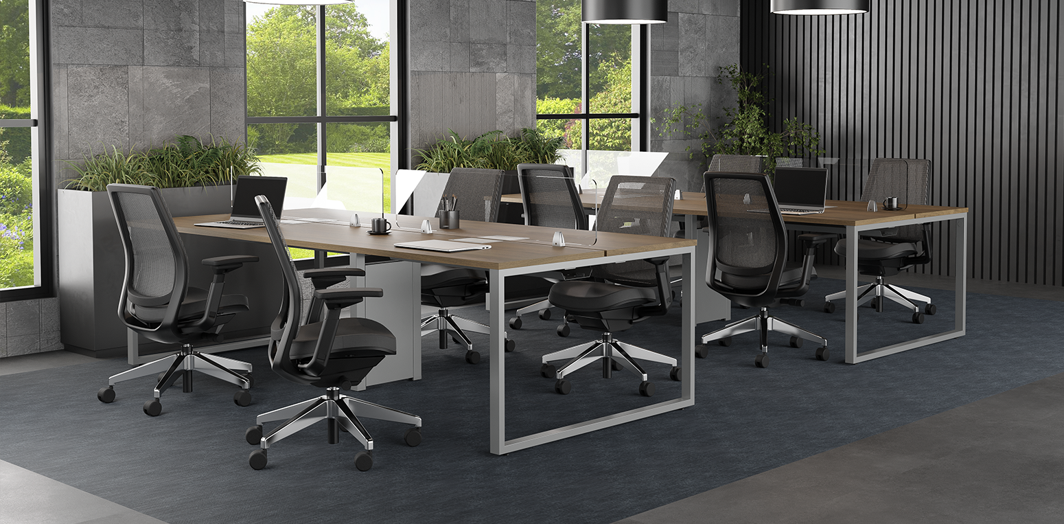 Mesa com divisória Prima Arq