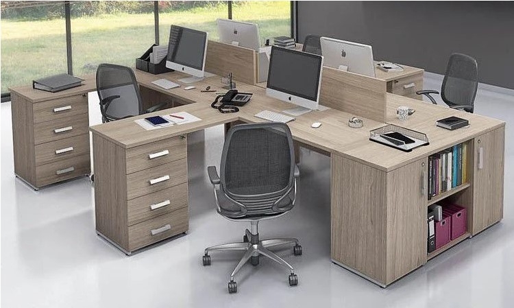 Mesa plataforma prima clean com complemento lateral